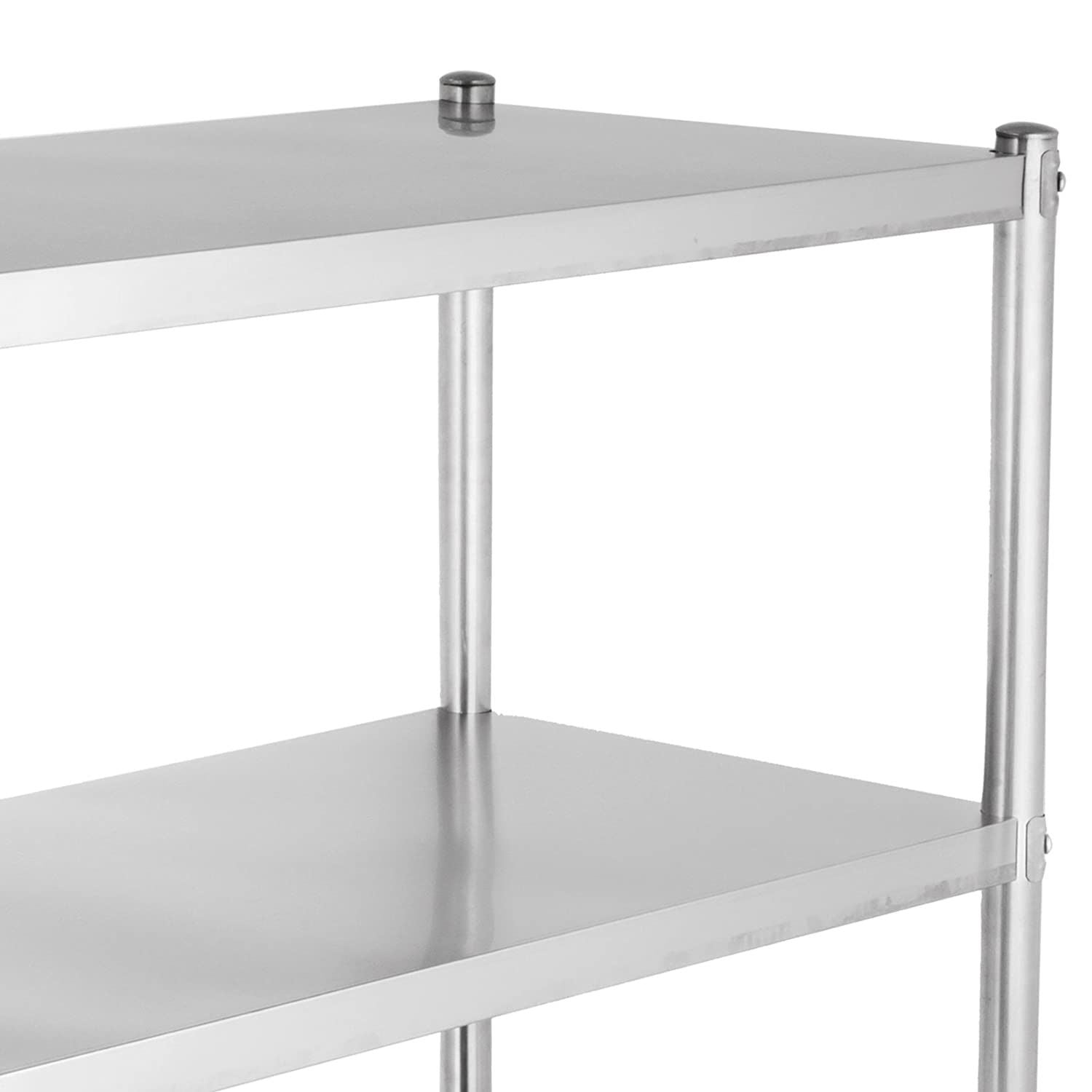 ESTANTE 4 BANDEJAS LISAS. 90X50X180 CM. ACERO INOXIDABLE - 6