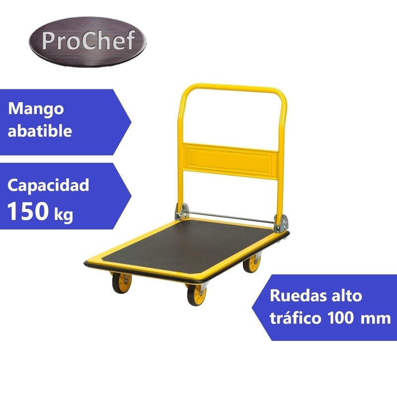 CARRO DE ACERO PARA 150 KG. PLEGABLE. 63X47 CM. - 4