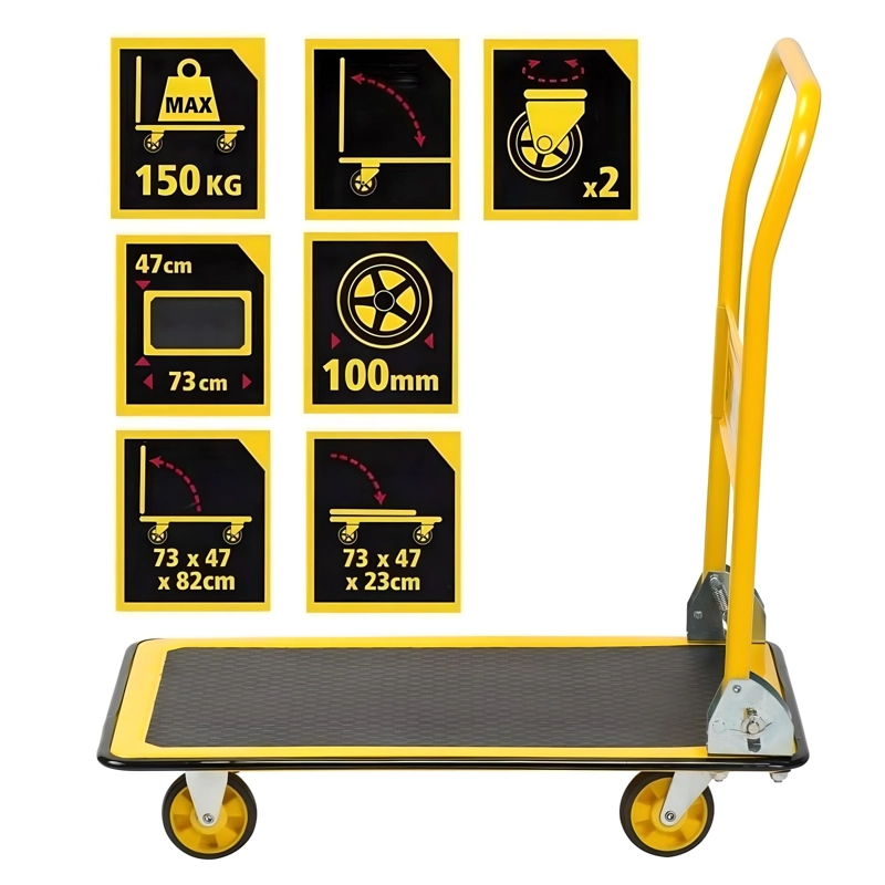 CARRO DE ACERO PARA 150 KG. PLEGABLE. 63X47 CM. - 5