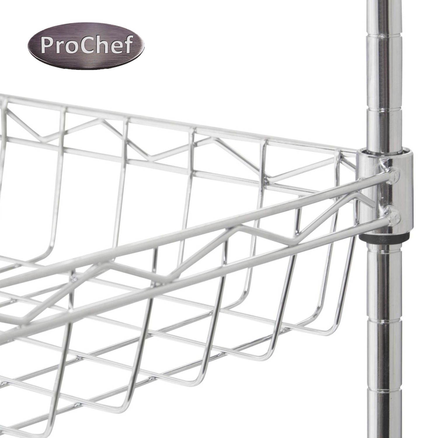 CARRO PROCHEF MULTIUSO 45 X 35 X 85 CM ACERO CROMADO 3 CANASTOS 120 KG - 5