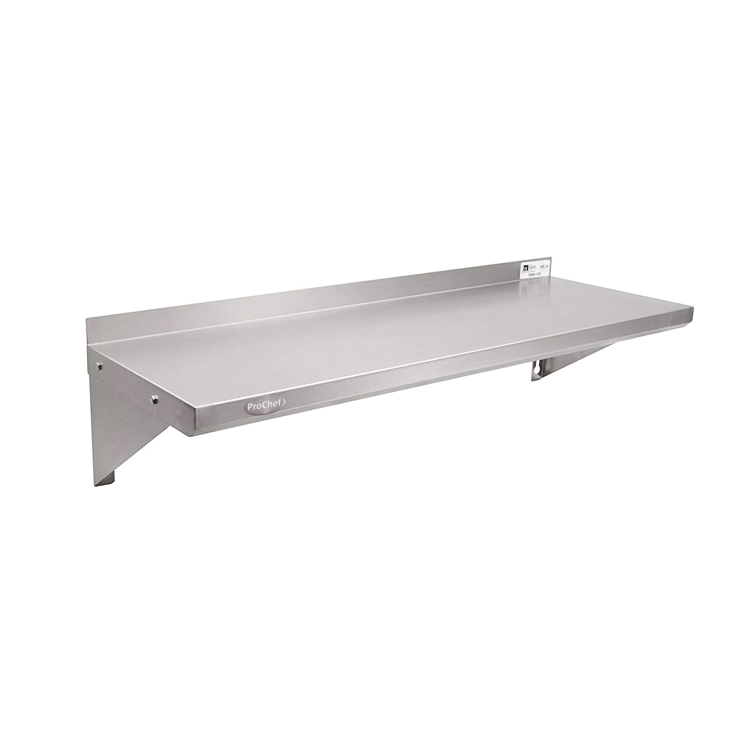 REPISA MURAL LISA 120X30 CM ACERO INOXIDABLE WS-1200 - 1