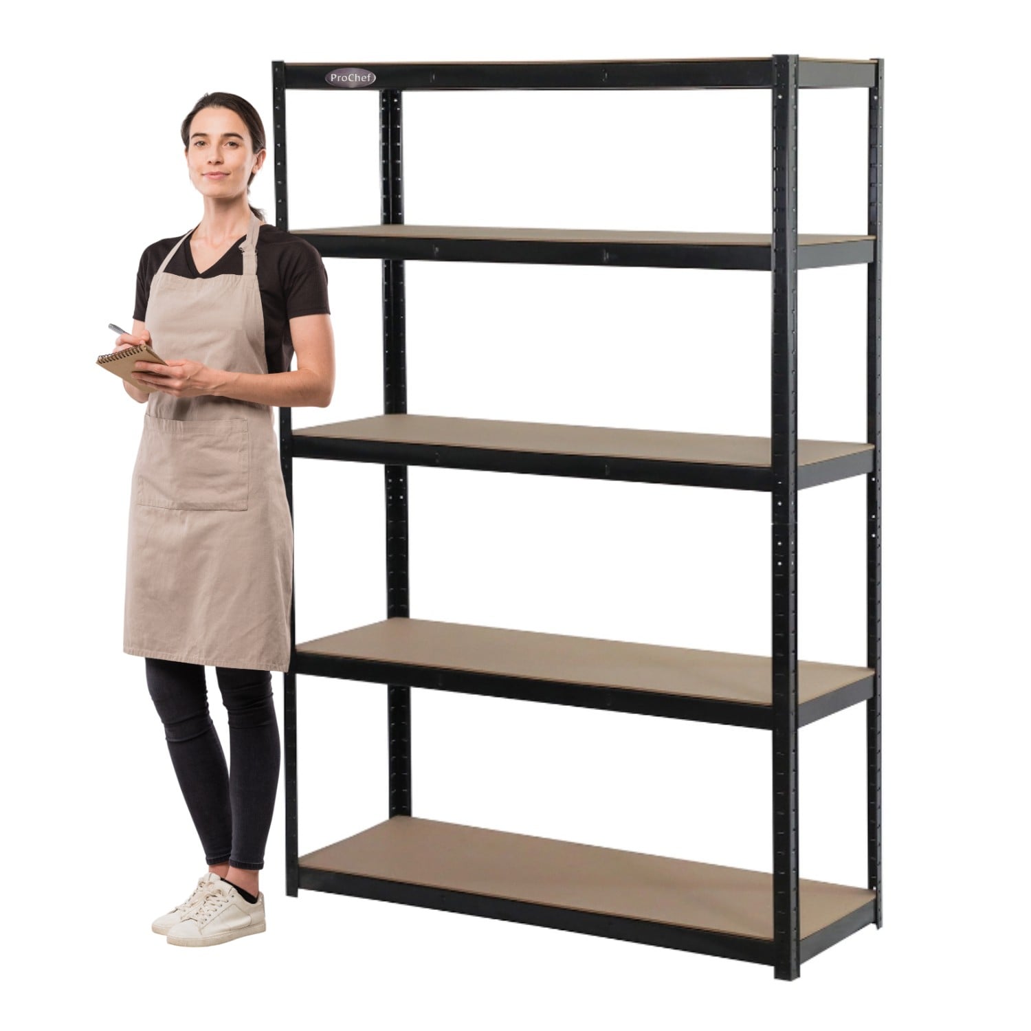 ESTANTE ACERO PINTADO 120X45X180 CM 5 BAND. 1250 KG - 2
