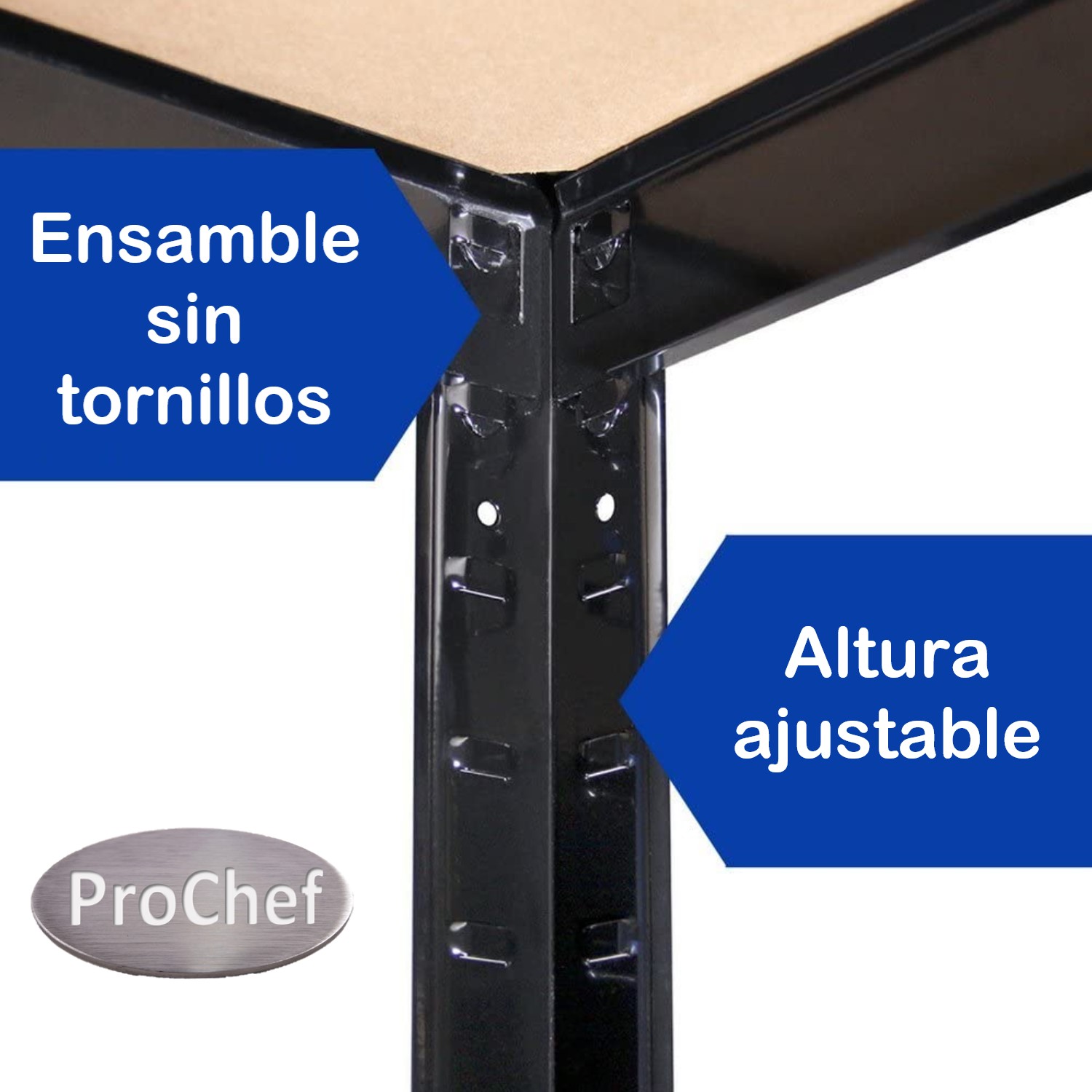 ESTANTE ACERO PINTADO 120X45X180 CM 5 BAND. 1250 KG - 5