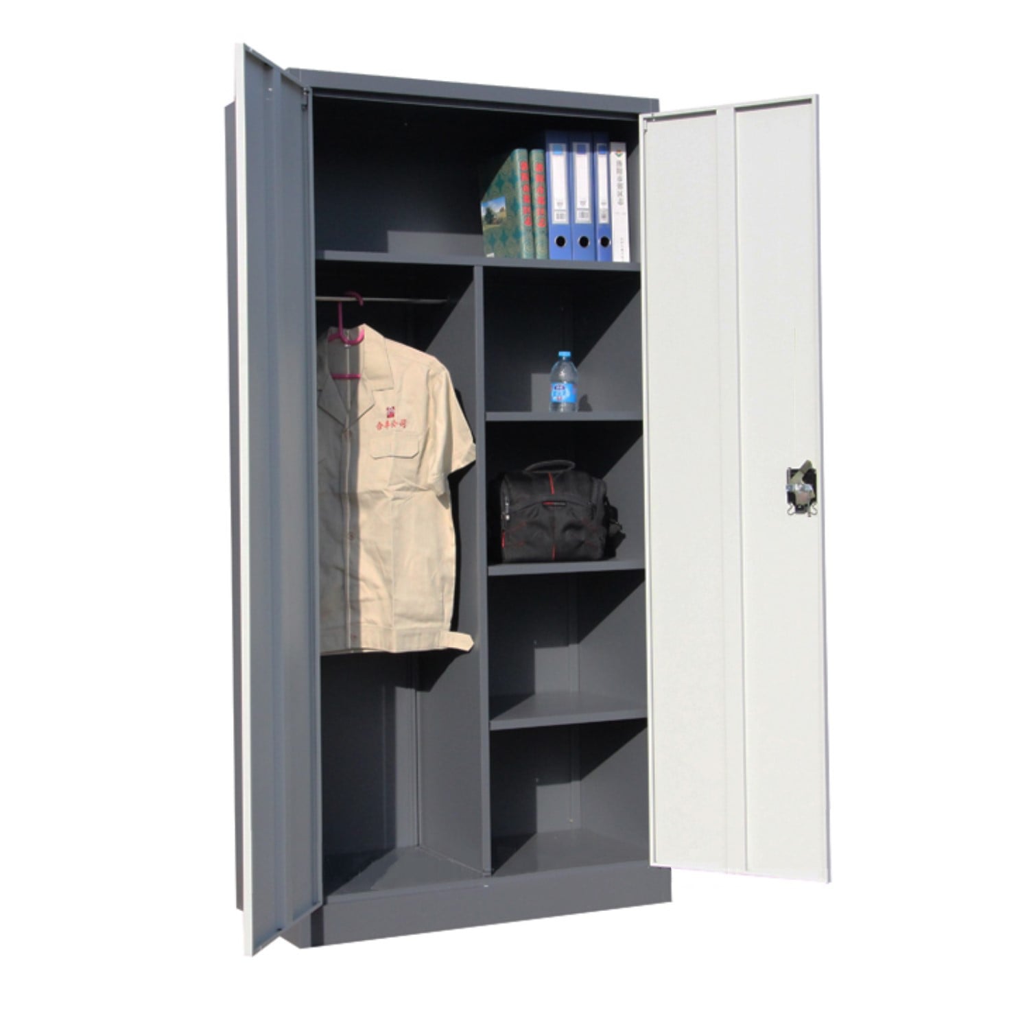 ARMARIO PROCHEF 90X40X185 CM. 6 ESPACIOS. 2 CUERPOS 2 PUERTAS ACERO - 1