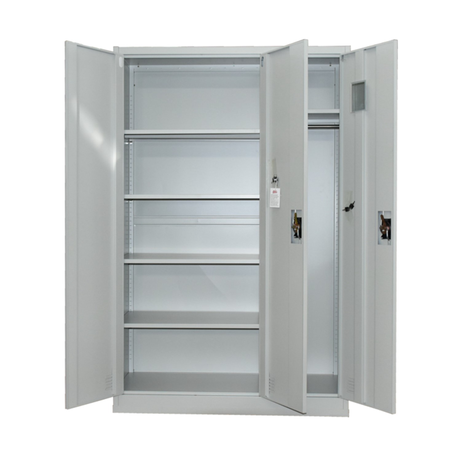 ARMARIO PROCHEF 90X40X185 CM 7 ESPACIOS 2 CUERPOS 3 PUERTAS ACERO - 4