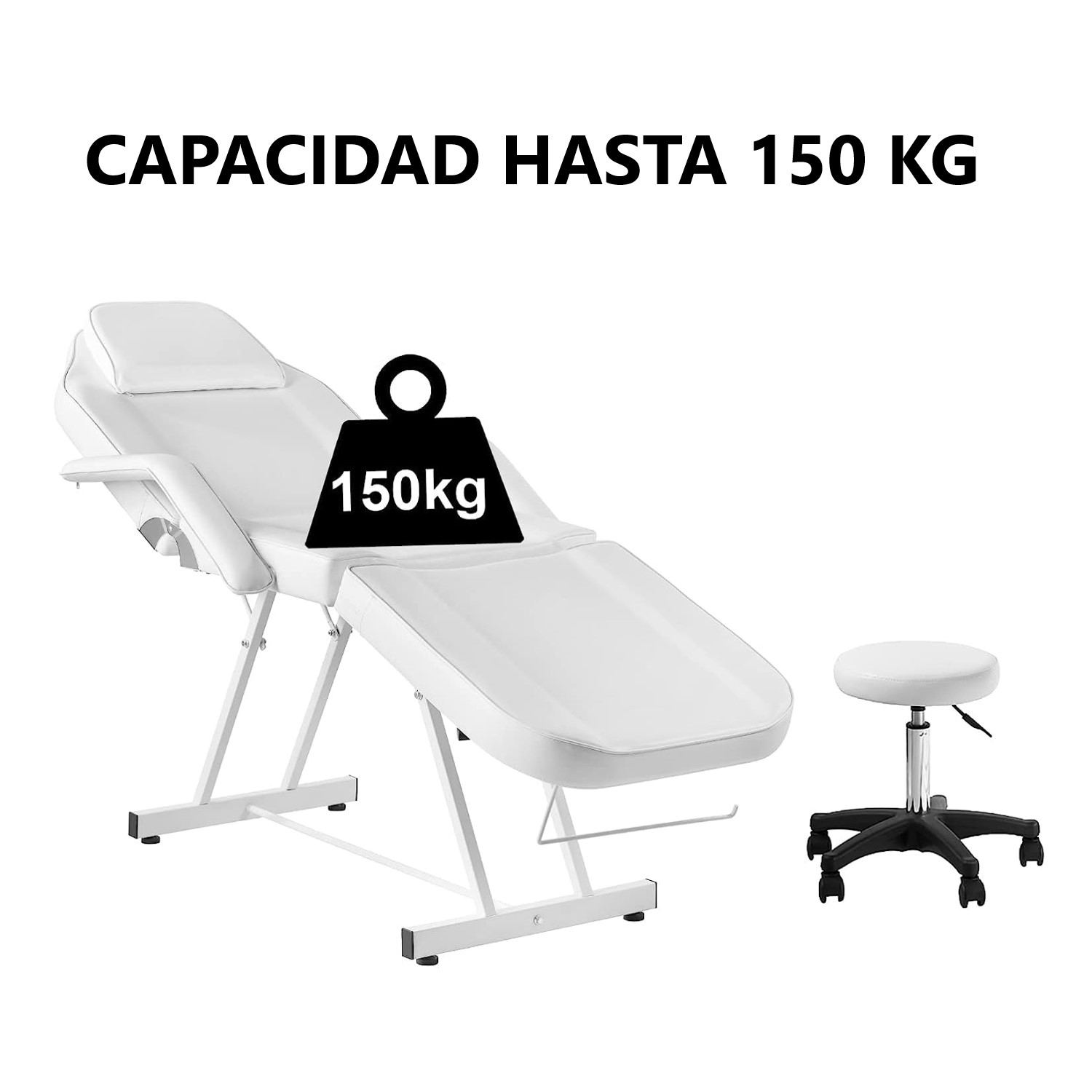 CAMILLA DE MASAJE PROCHEF 18 CM X 53 CM RECLINABLE CON PISO GIRATORIO - 9