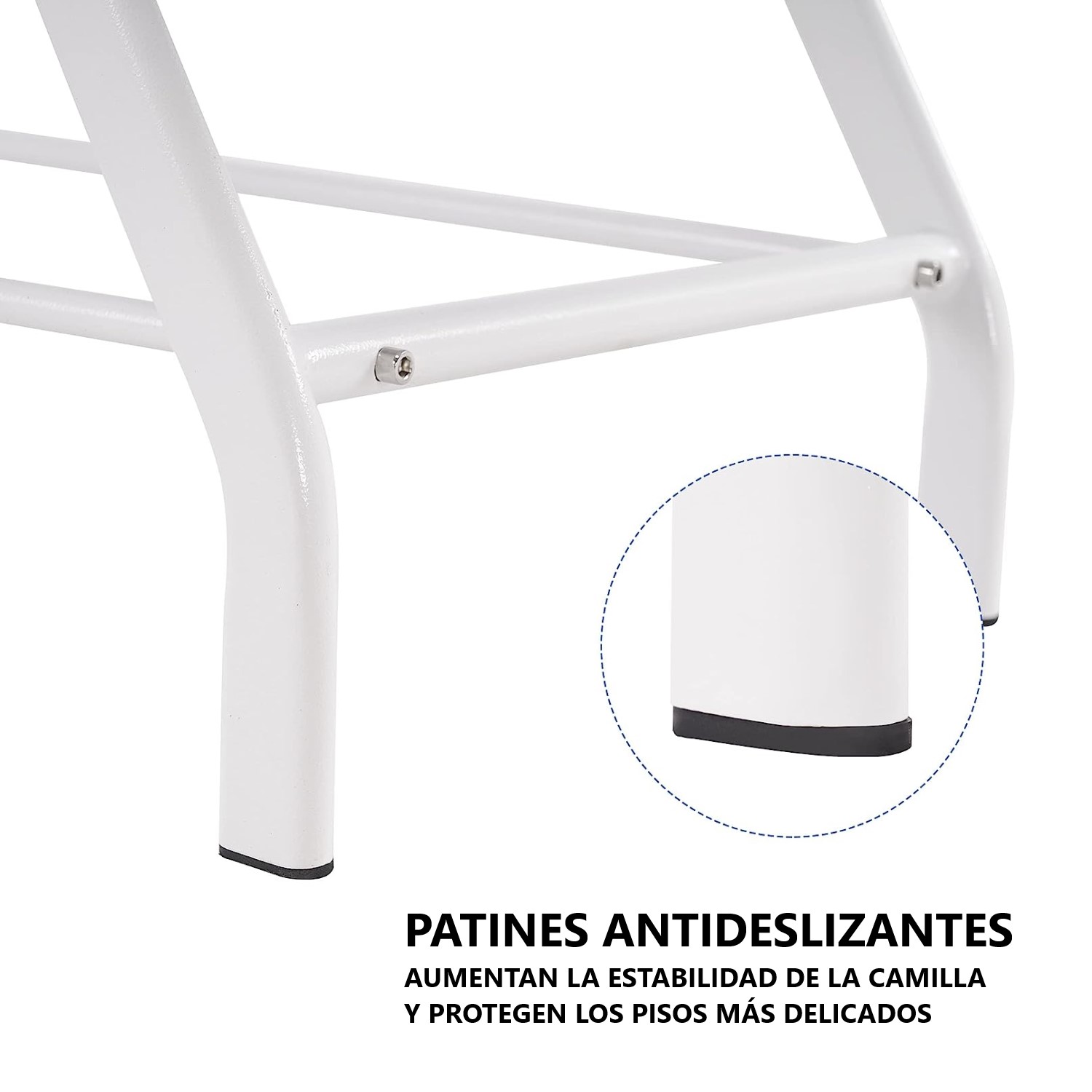 CAMILLA DE MASAJE PROCHEF 60 CM X 29 CM RECLINABLE CON BANDEJAS INFERIORES - 6