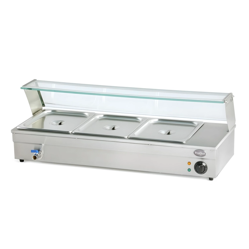 VITRINA PROCHEF CALOR BAÑO MARIA SOBREMESA 3 X GN 1/2 - 9
