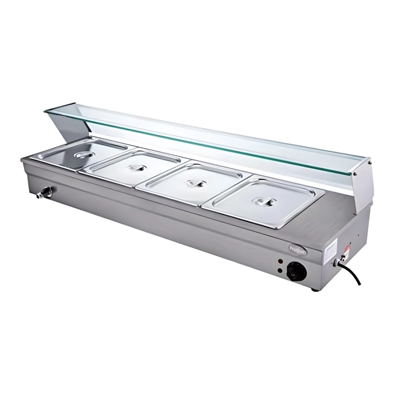 VITRINA PROCHEF CALOR BAÑO MARIA SOBREMESA 4 X GN 1/2 - 9