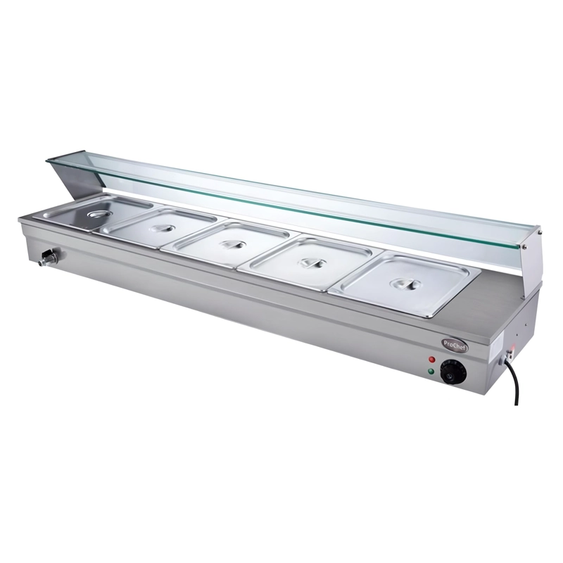 VITRINA PROCHEF CALOR BAÑO MARIA SOBREMESA 5 X GN 1/2 - 7
