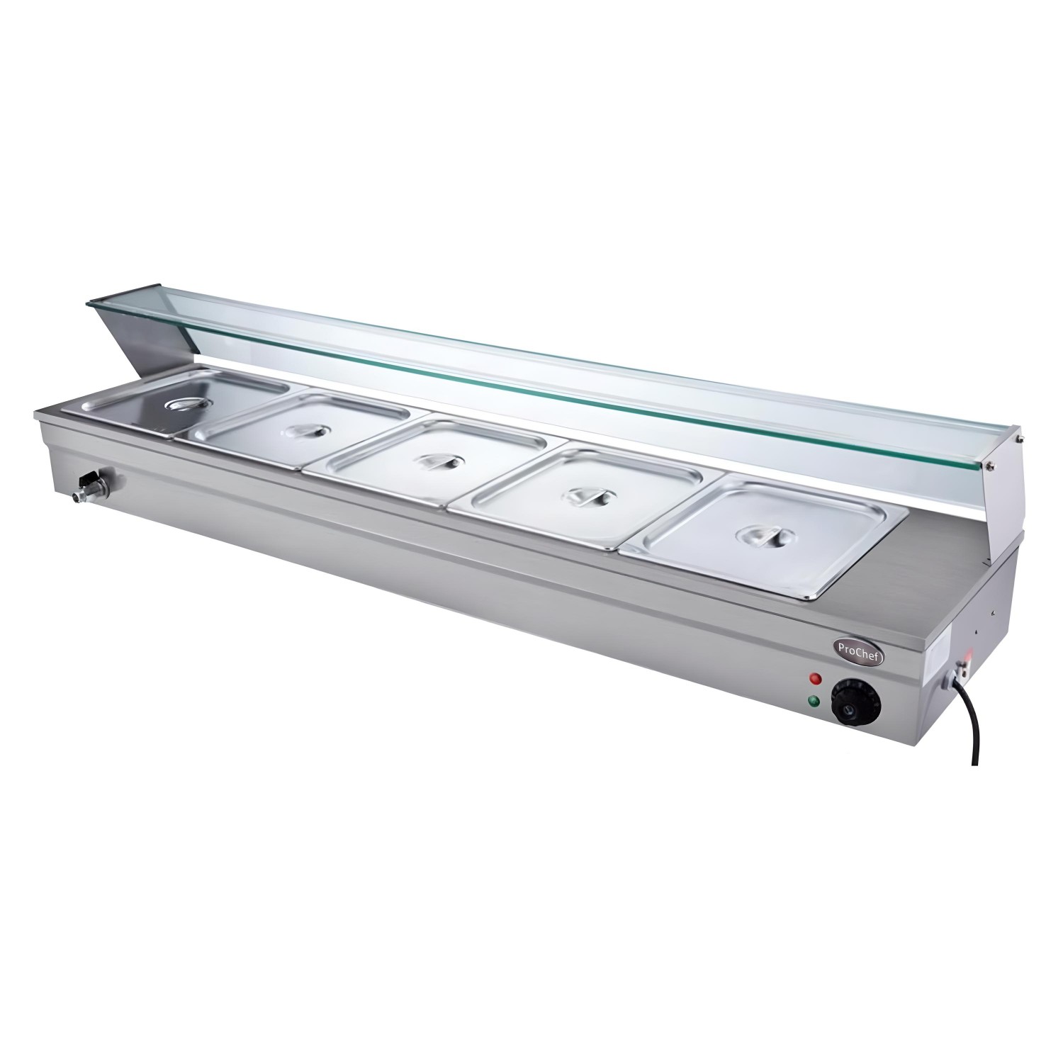 VITRINA PROCHEF CALOR BAÑO MARIA SOBREMESA 5 X GN 1/2 - 7