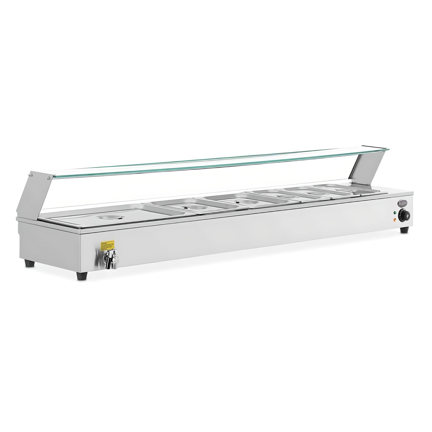 VITRINA PROCHEF CALOR BAÑO MARIA SOBREMESA 6 X GN 1/2 37L - 1