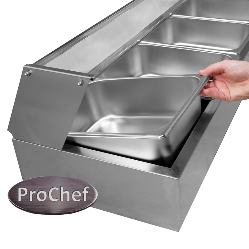 VITRINA PROCHEF CALOR BAÑO MARIA SOBREMESA 6 X GN 1/2 37L - 7