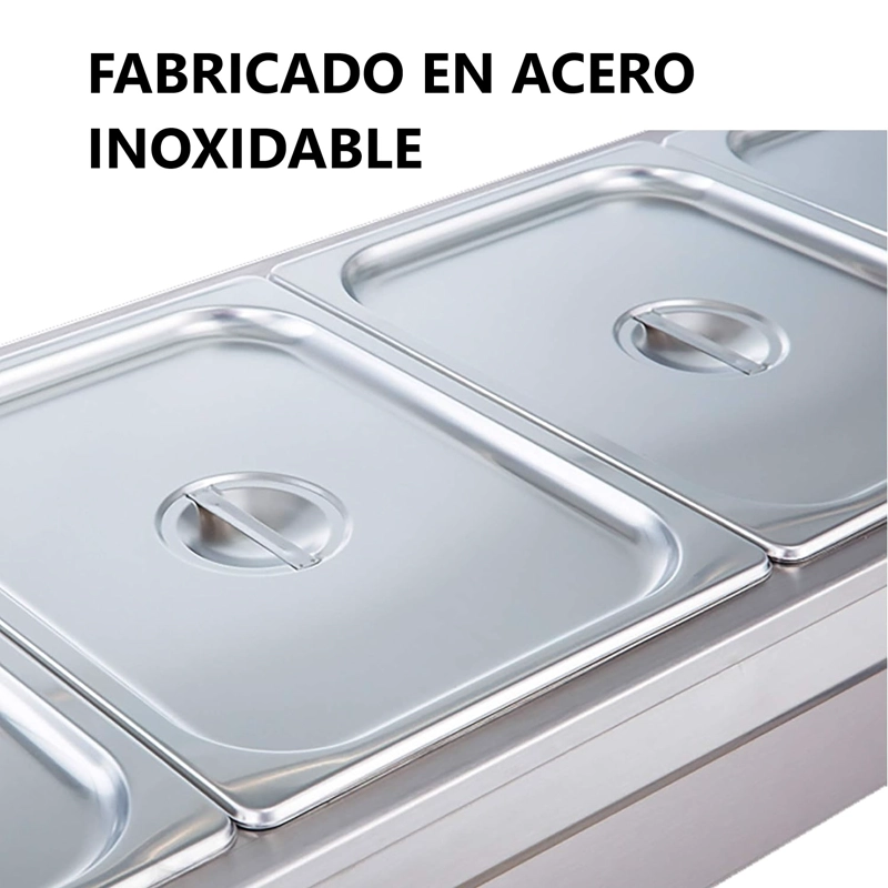 VITRINA PROCHEF CALOR BAÑO MARIA SOBREMESA 6 X GN 1/2 37L - 9