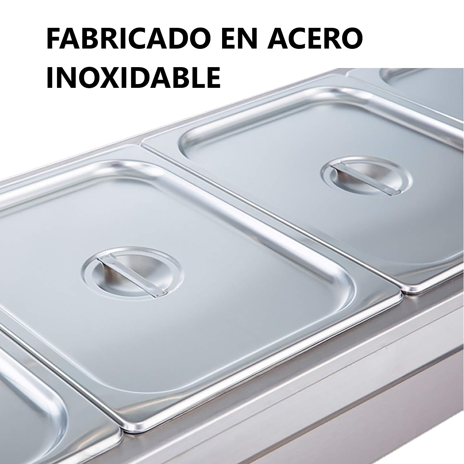 VITRINA PROCHEF CALOR BAÑO MARIA SOBREMESA 6 X GN 1/2 37L - 9