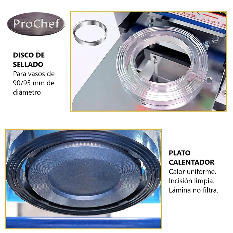 SELLADORA DE VASOS PLASTICOS 90 A 95 MM DIAMETRO - 7