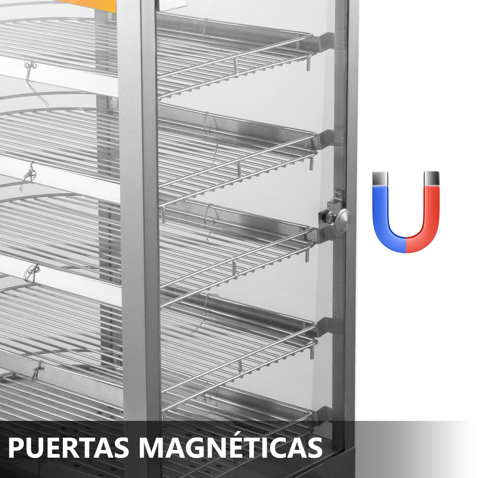 VITRINA DE CALOR 35 CM. ACERO INOX. 30 A 80°C ET-LD-1P-W - 7