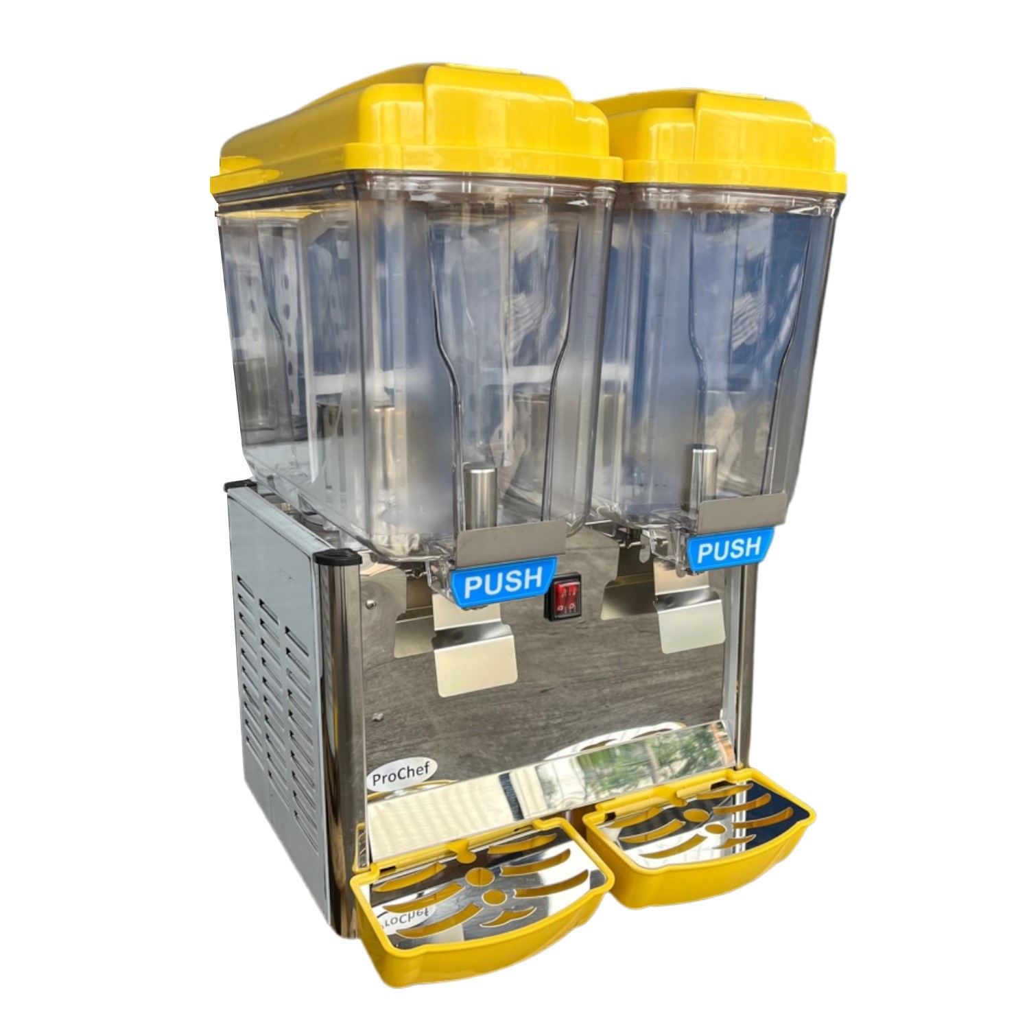 PROCHEF DISPENSADOR DE JUGO 2X15 LITROS ACERO INOXIDABLE - 1