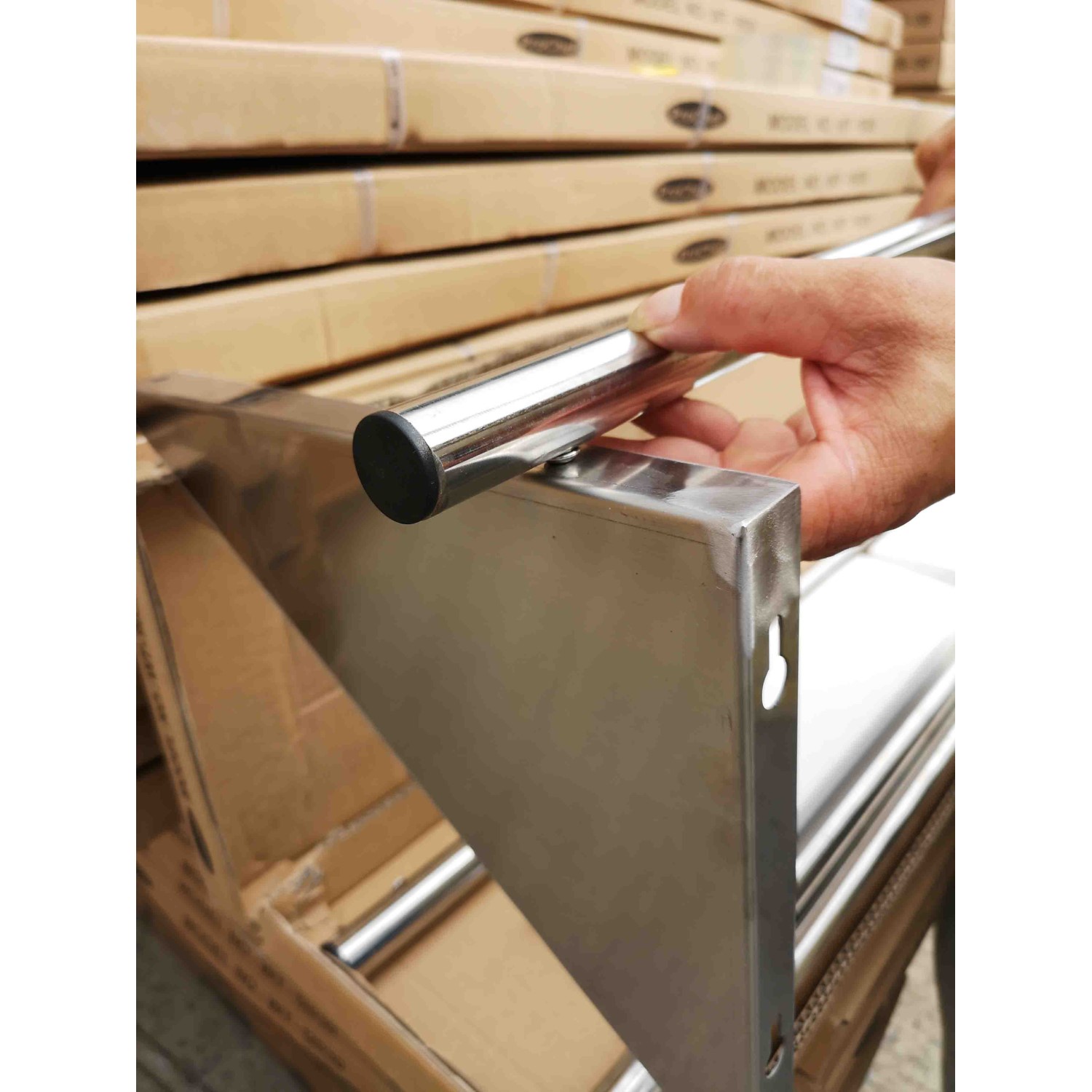 REPISA TUBULAR PROCHEF 150X30 CM PASA BANDEJAS ACERO INOXIDABLE - 6