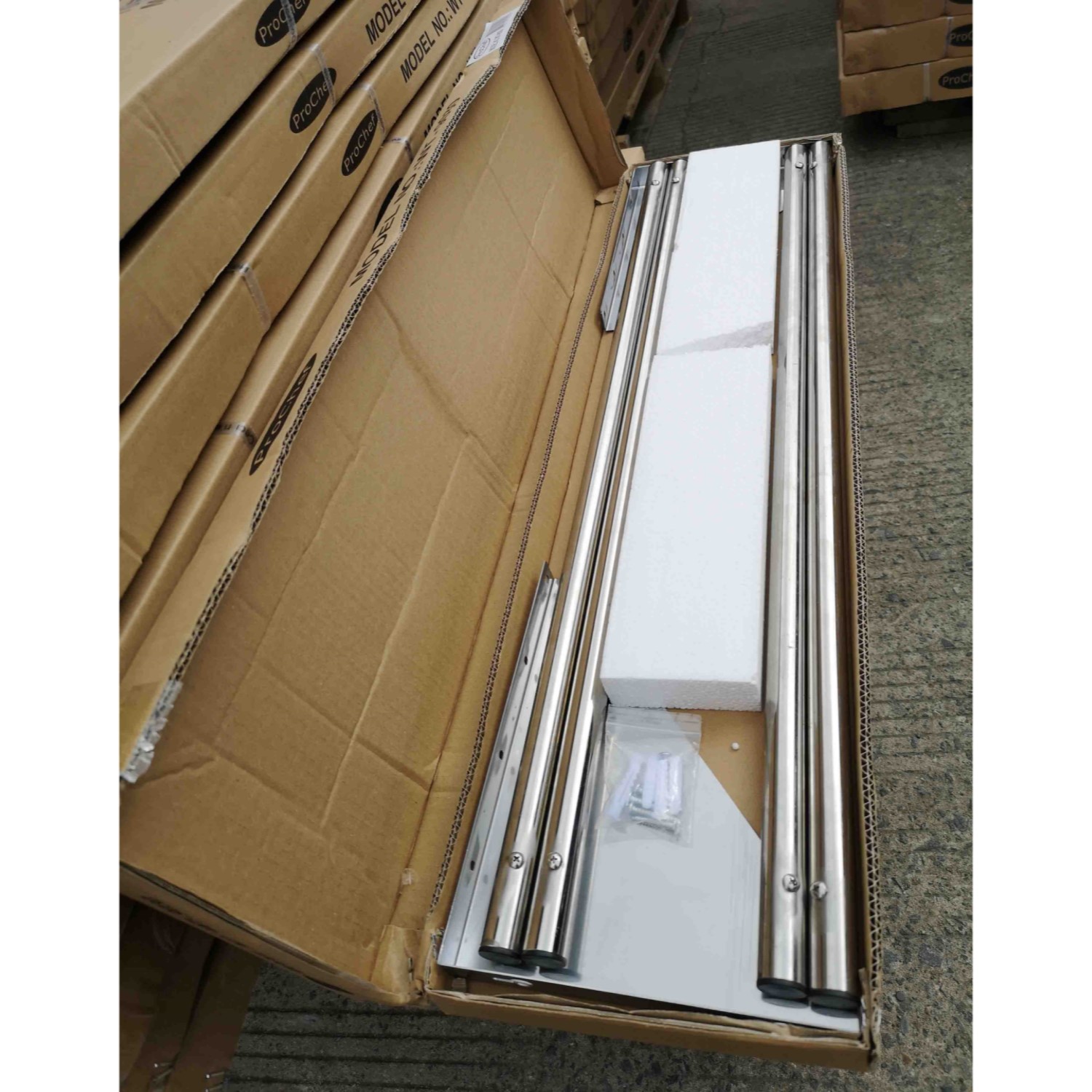 REPISA TUBULAR PROCHEF 120X30 CM PASA BANDEJAS ACERO INOXIDABLE - 4