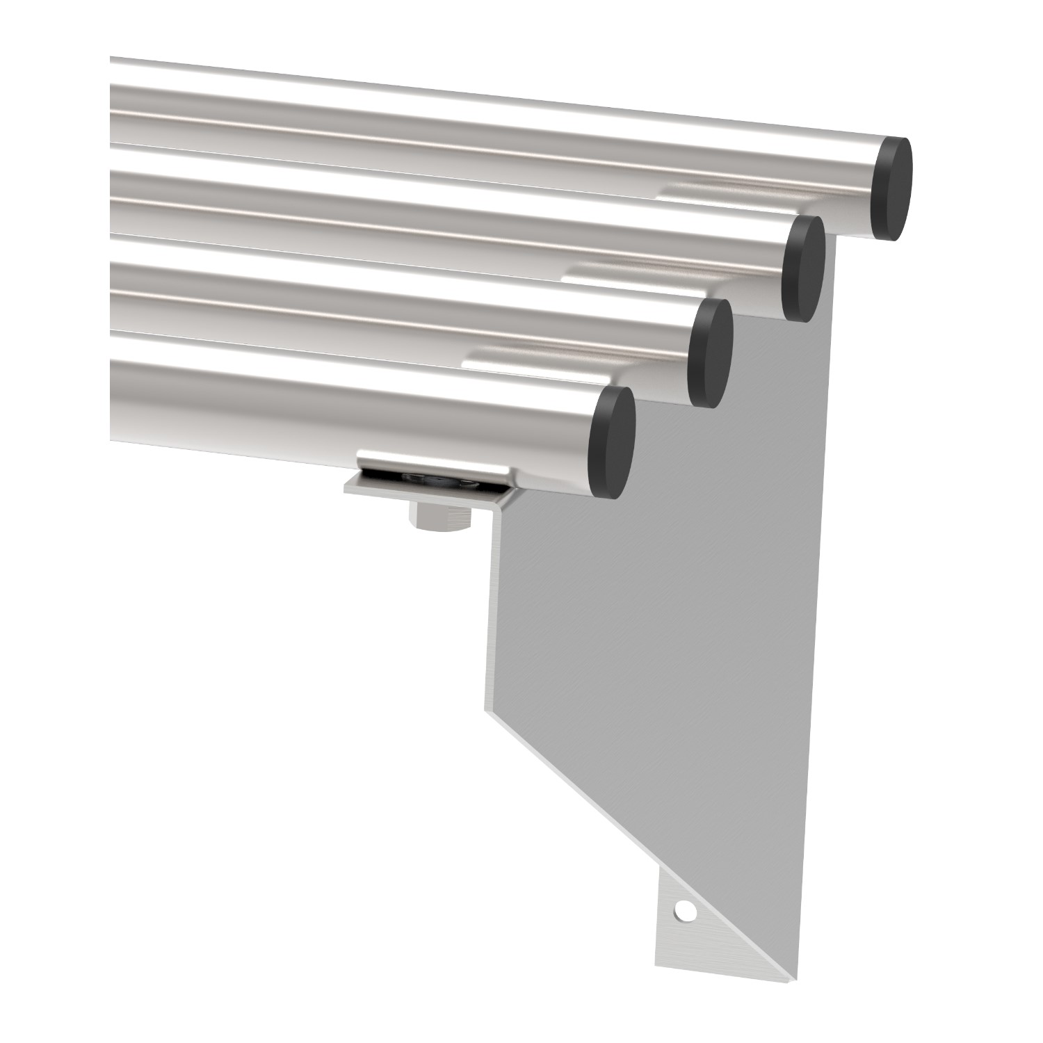 REPISA TUBULAR 90X30 CM PASA BANDEJAS ACERO INOXIDABLE - 2