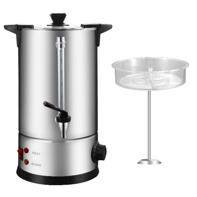 HERVIDOR PERCOLADOR INDUSTRIAL 8 LT DOBLE CAPA ACERO INOX - 1