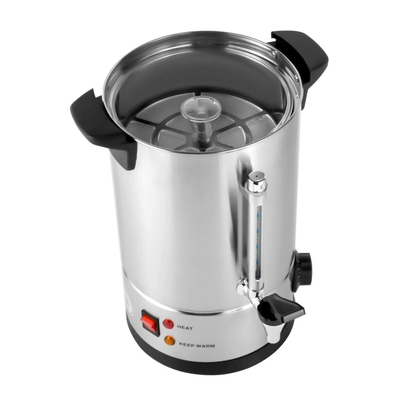 HERVIDOR PERCOLADOR INDUSTRIAL 8 LT DOBLE CAPA ACERO INOX - 2