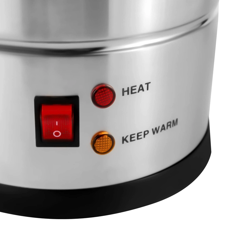 HERVIDOR PERCOLADOR INDUSTRIAL 8 LT DOBLE CAPA ACERO INOX - 8