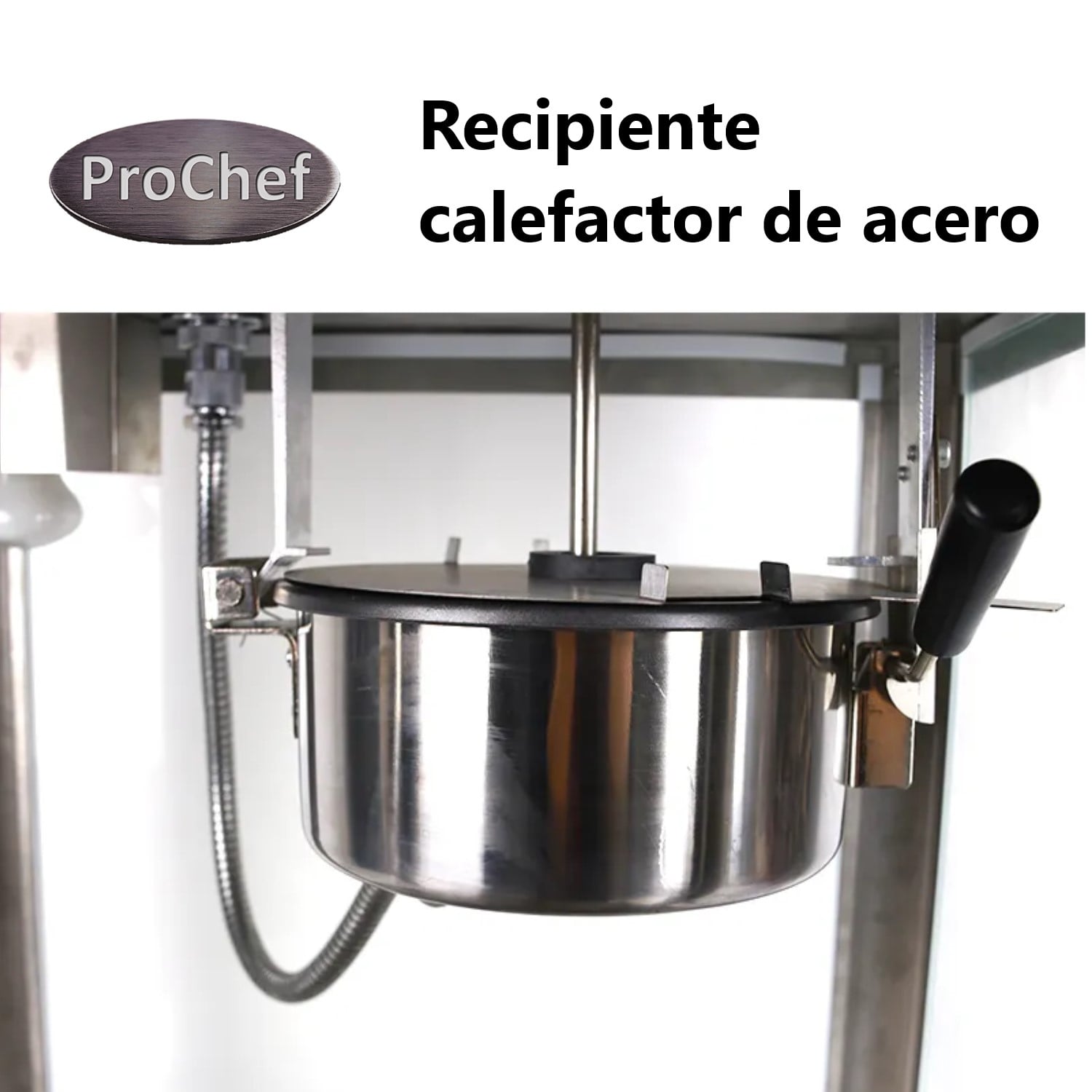 MAQUINA POP CORN O CABRITAS Y VITRINA MANTENEDORA - 4