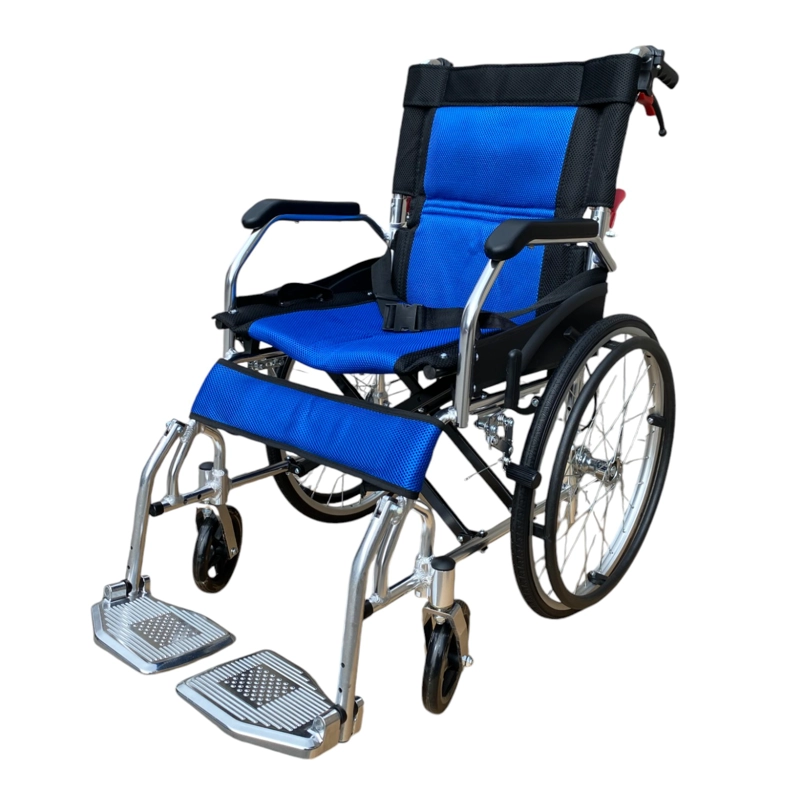 SILLA PROCHEF RUEDAS ALUMINIO ULTRA LIVIANO ARO 20 AZUL - 1