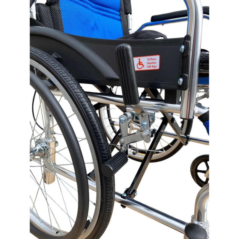 SILLA PROCHEF RUEDAS ALUMINIO ULTRA LIVIANO ARO 20 AZUL - 8