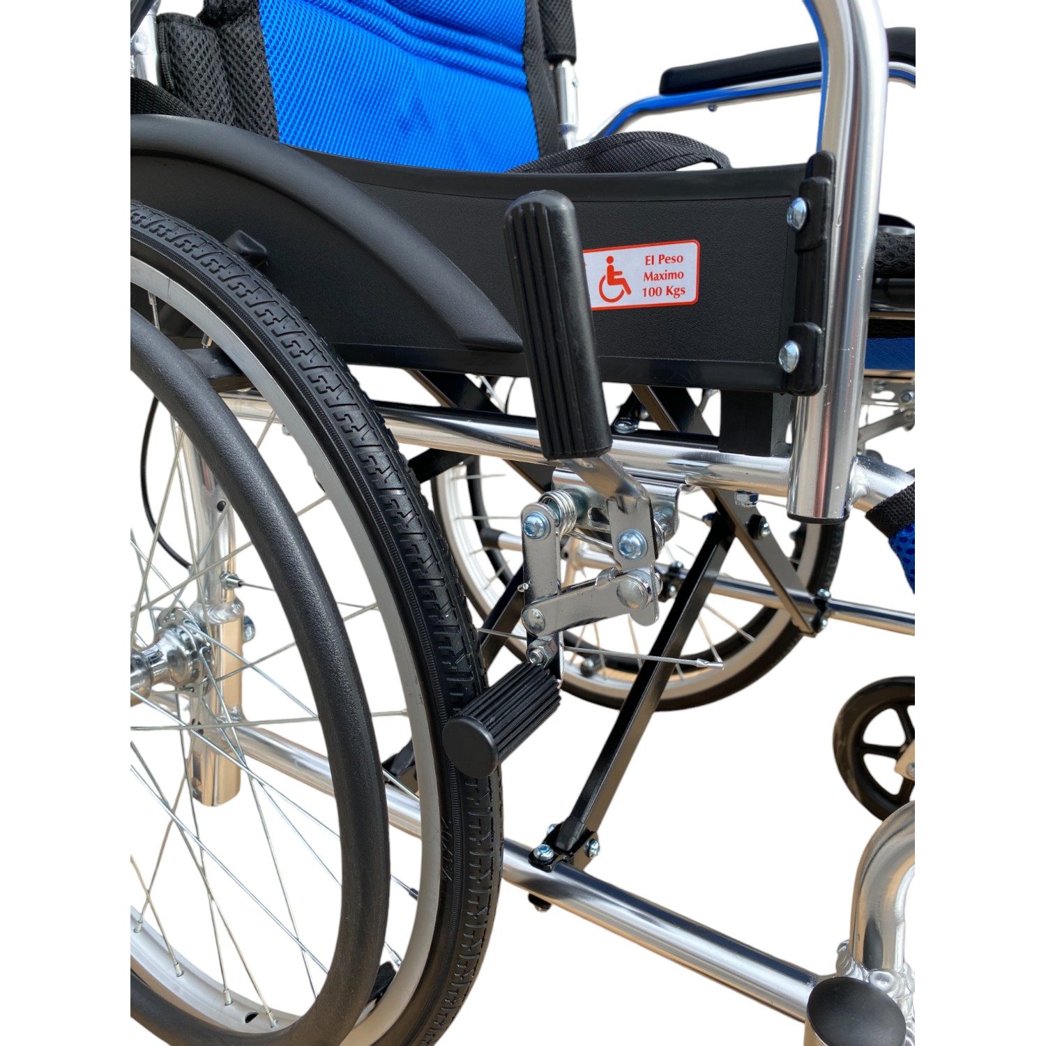 SILLA PROCHEF RUEDAS ALUMINIO ULTRA LIVIANO ARO 20 AZUL - 8