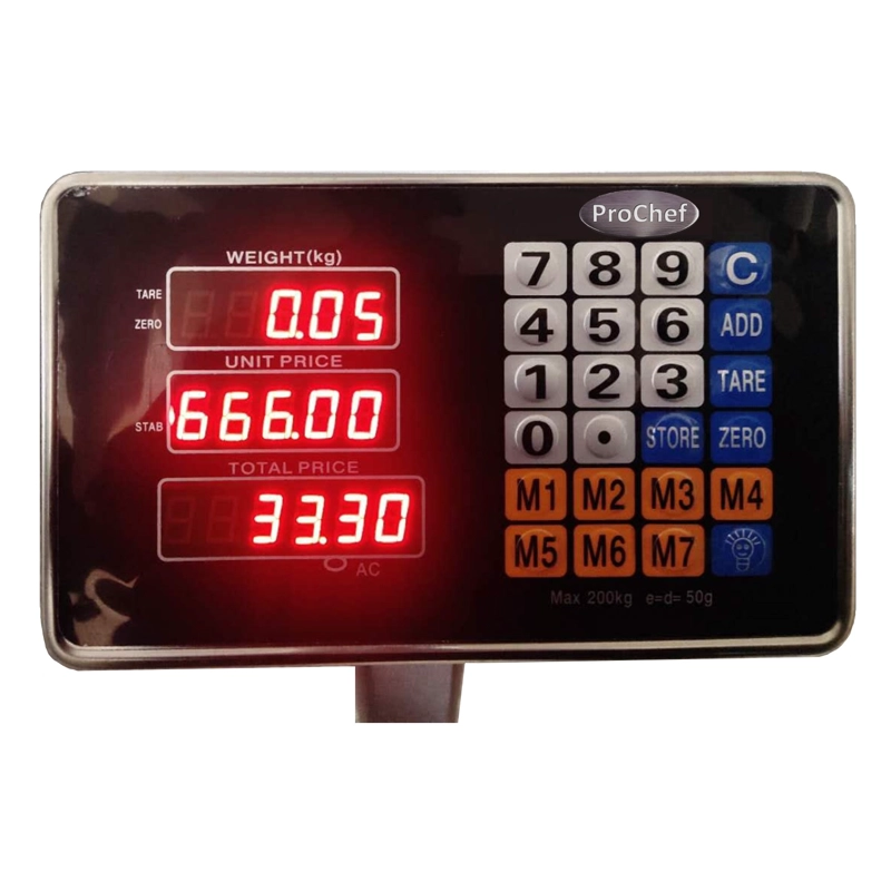 PESA DIGITAL PROCHEF WIFI 3000 KG DE PLATAFORMA 120X120 CM. - 5