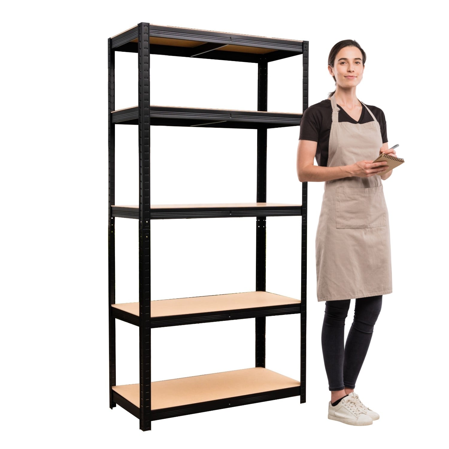 ESTANTE 90X40X180 CM ACERO PINTADO 5 BAND. 875 KG - 2