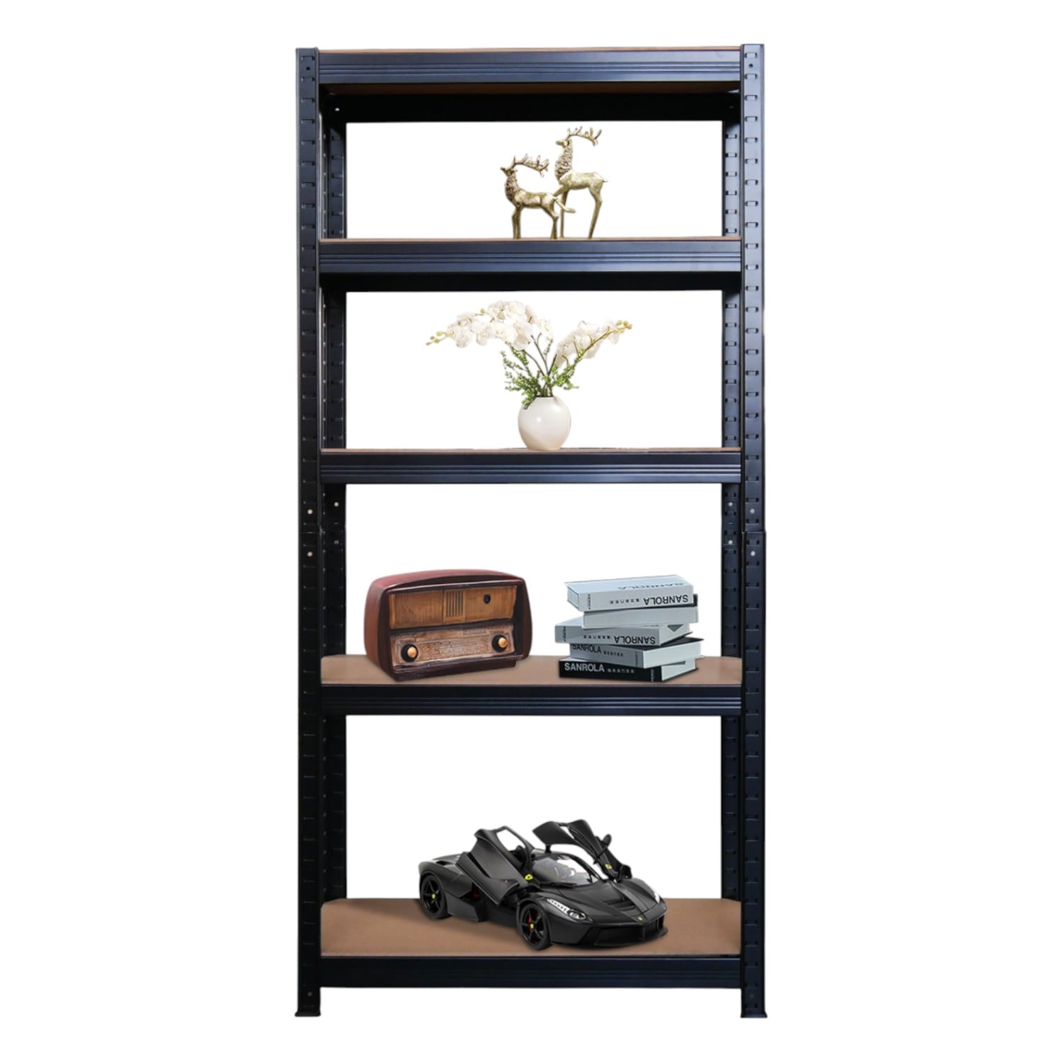 ESTANTE 70X30X150 CM ACERO PINTADO 5 BAND. 750 KG - 1