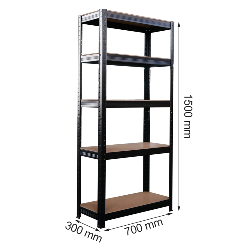 ESTANTE 70X30X150 CM ACERO PINTADO 5 BAND. 750 KG - 7
