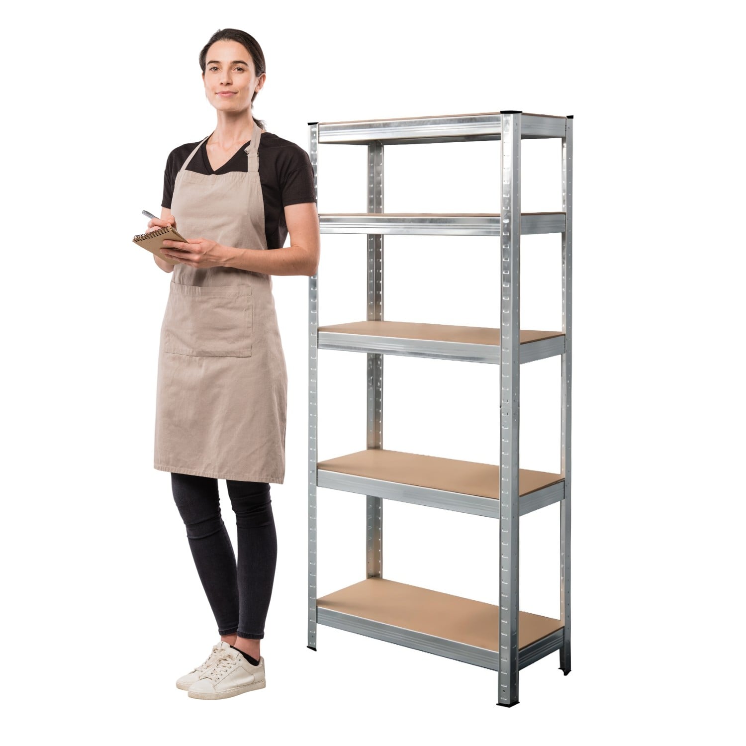 ESTANTE 70X30X150 CM. ACERO GALVANIZADO CAP 750 KG - 2