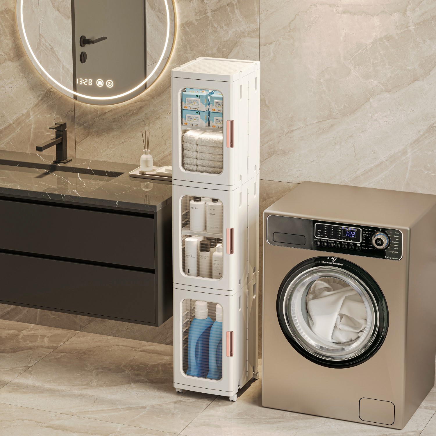 ARMARIO PROCHEF 3 NIVELES 25X29X126 CM - 3