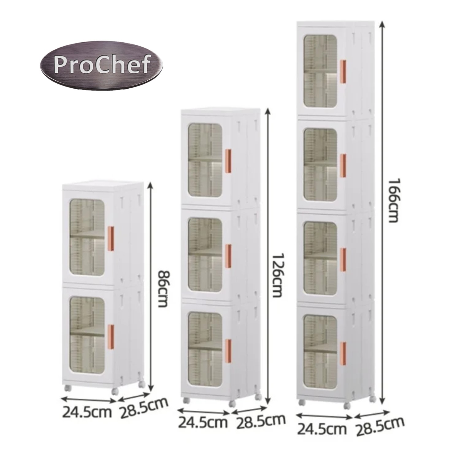 ARMARIO PROCHEF 3 NIVELES 25X29X126 CM - 5