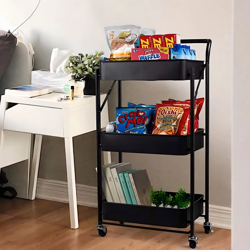 CARRO PROCHEF MULTIUSO PLEGABLE NEGRO 45 X 30 X 88 CM - 3