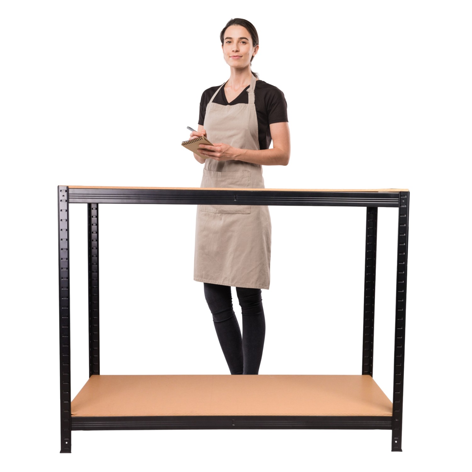 MESON DE TRABAJO ACERO Y MDF 120X60X90 CM. - 2
