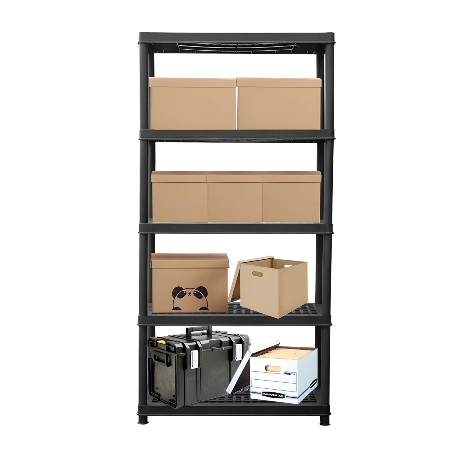 ESTANTE PLASTICO 91X45X183 CM. 5 BANDEJAS REMOVIBLES - 8