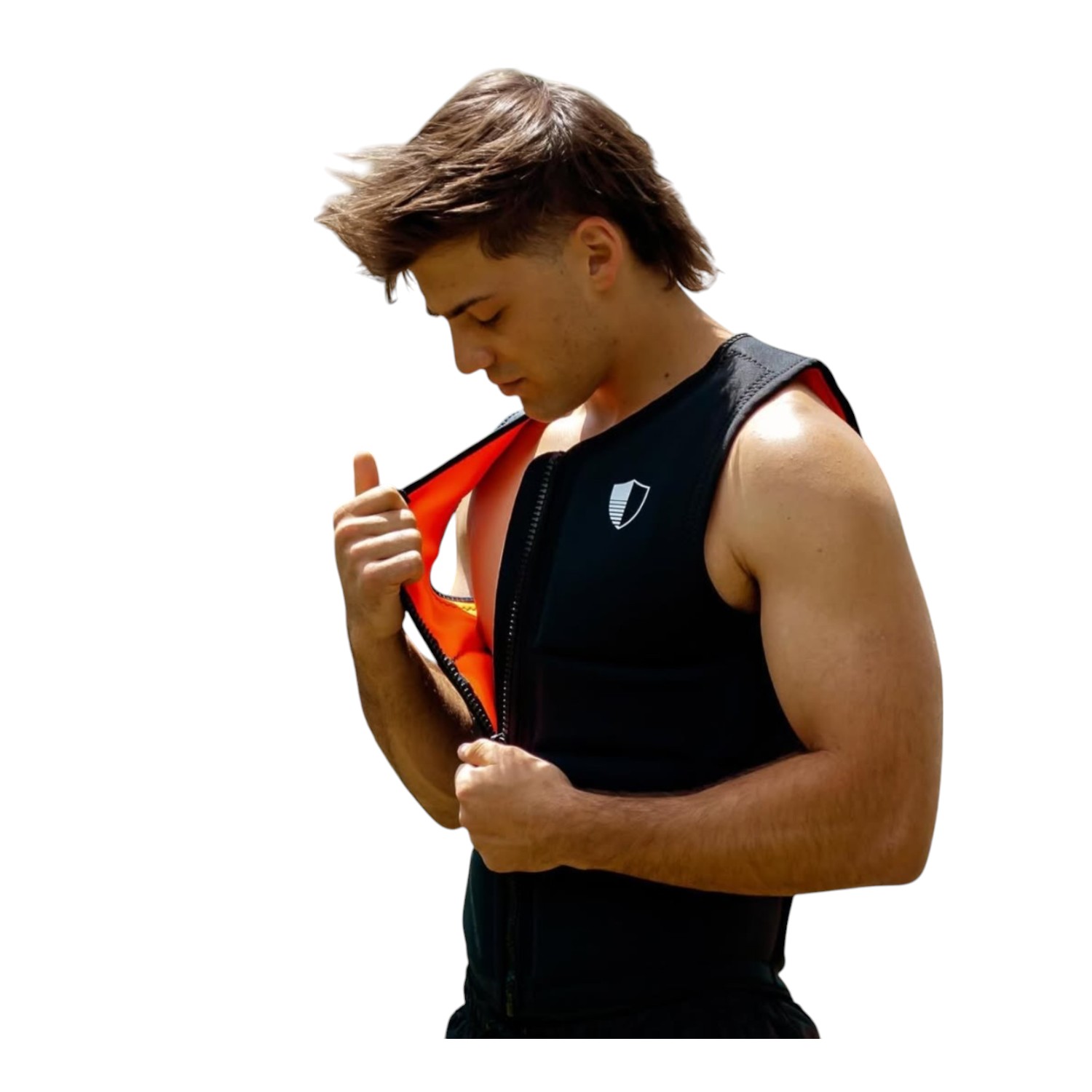 CHALECO DE IMPACTO WAKEARMOR 2025 BLACK-ORANGE MEN'S M - 1