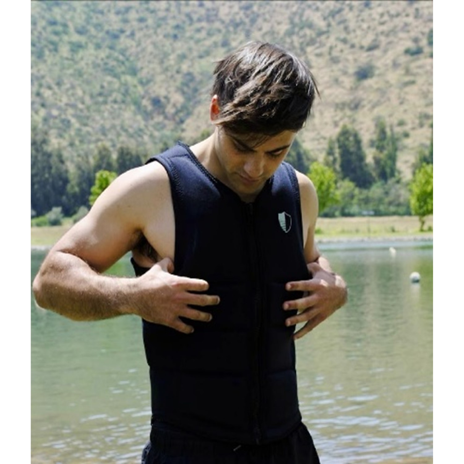 CHALECO DE IMPACTO WAKEARMOR 2025 BLACK-ORANGE MEN'S L - 5
