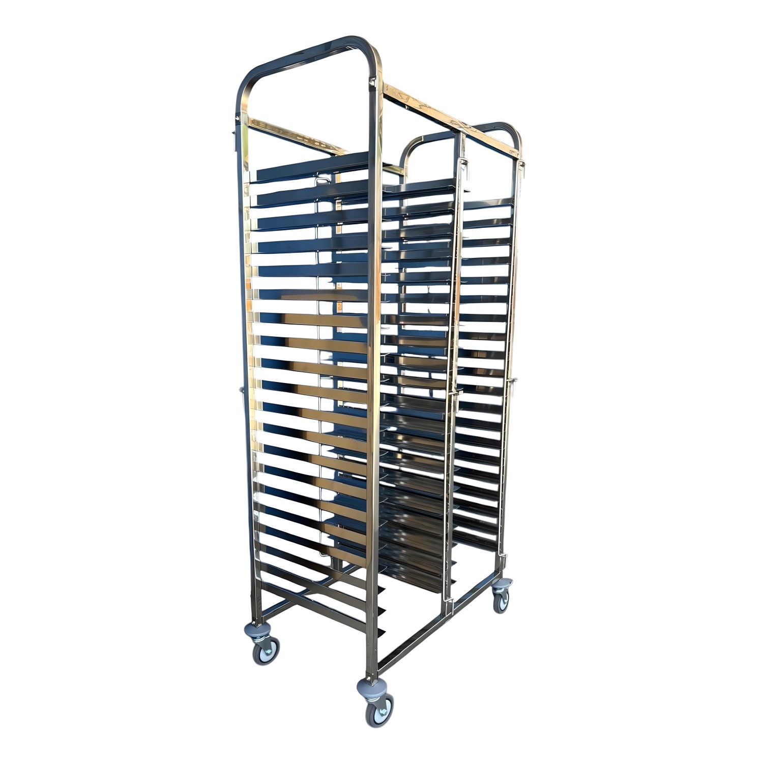 CARRO PROCHEF BANDEJERO ACERO INOX 40 BANDEJAS CASINO 35X45 CM - 1