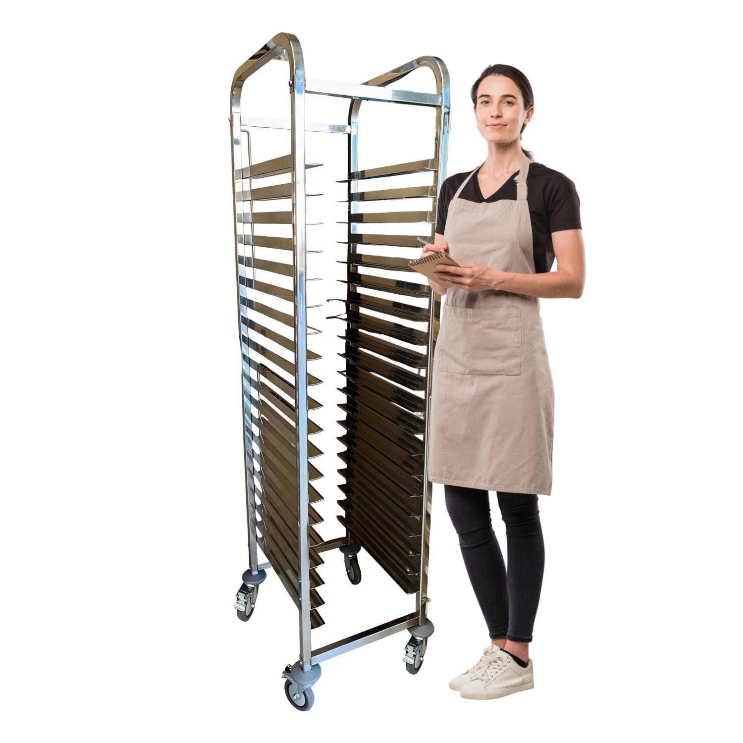 CARRO PROCHEF BANDEJERO ACERO INOX 20 BANDEJAS CASINO 35X45 CM - 2