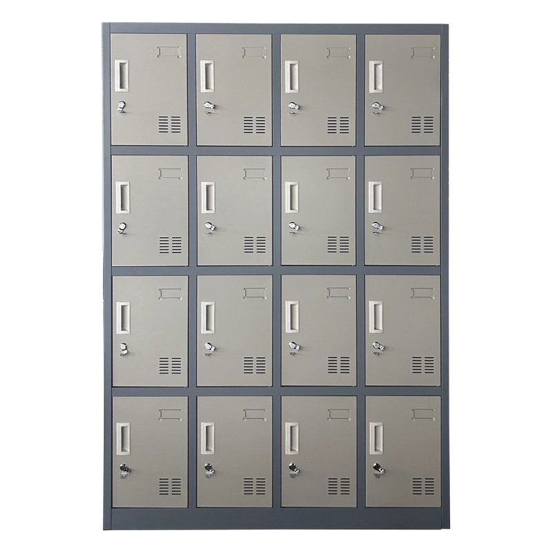 LOCKER CASILLERO METALICO 4 CUERPOS 16 PUERTAS - 1
