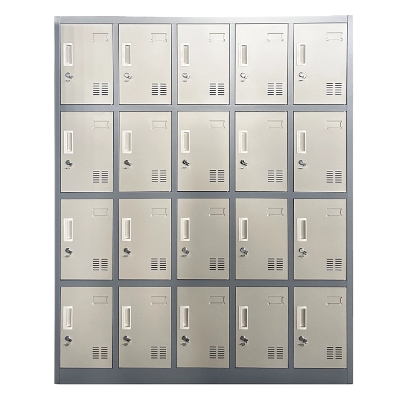 LOCKER CASILLERO METALICO 5 CUERPOS 20 PUERTAS - 1