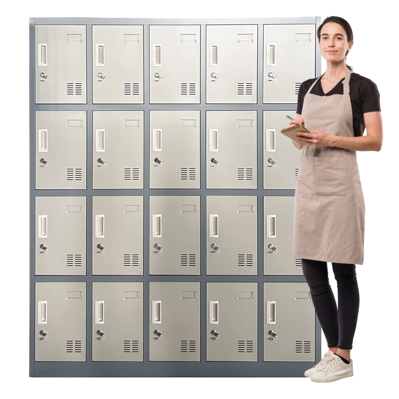 LOCKER CASILLERO METALICO 5 CUERPOS 20 PUERTAS - 2