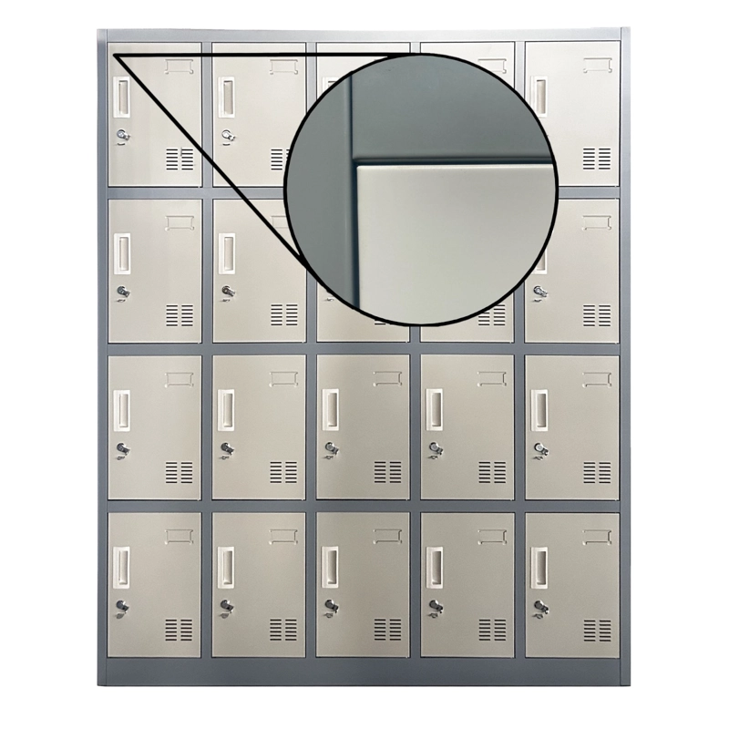 LOCKER CASILLERO METALICO 5 CUERPOS 20 PUERTAS - 7